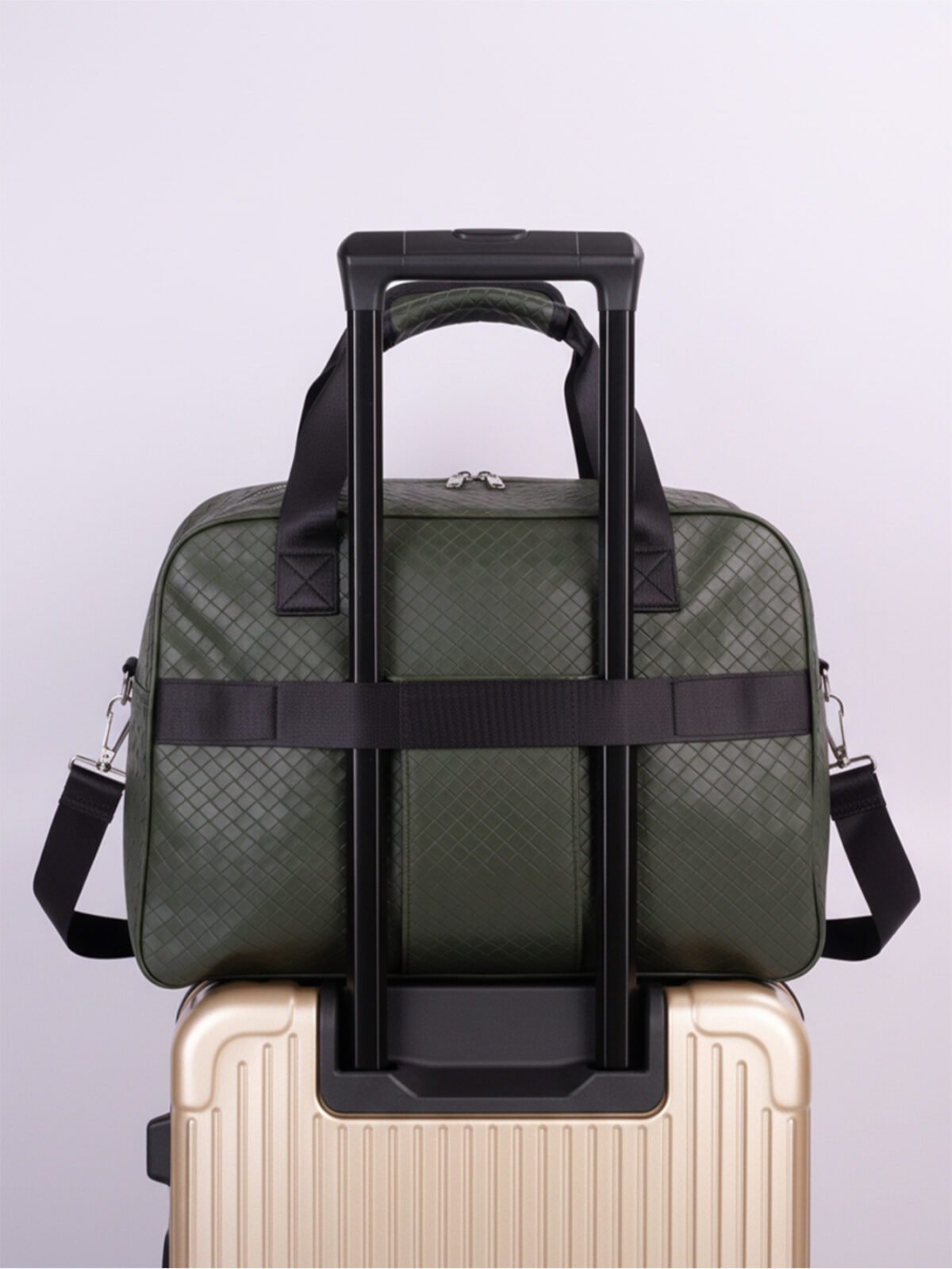 Bolsa Sacola de Viagem Academia Fim de Semana Couro  Bordo Item Pessoal Padrão ANAC - Imagem 6