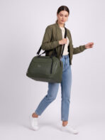 Bolsa Sacola de Viagem Academia Fim de Semana Couro  Bordo Item Pessoal Padrão ANAC