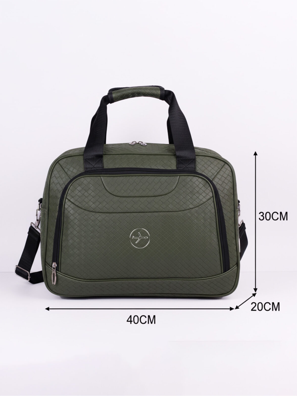 Bolsa Sacola de Viagem Academia Fim de Semana Couro  Bordo Item Pessoal Padrão ANAC - Imagem 7