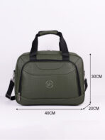 Bolsa Sacola de Viagem Academia Fim de Semana Couro  Bordo Item Pessoal Padrão ANAC - Imagem 7