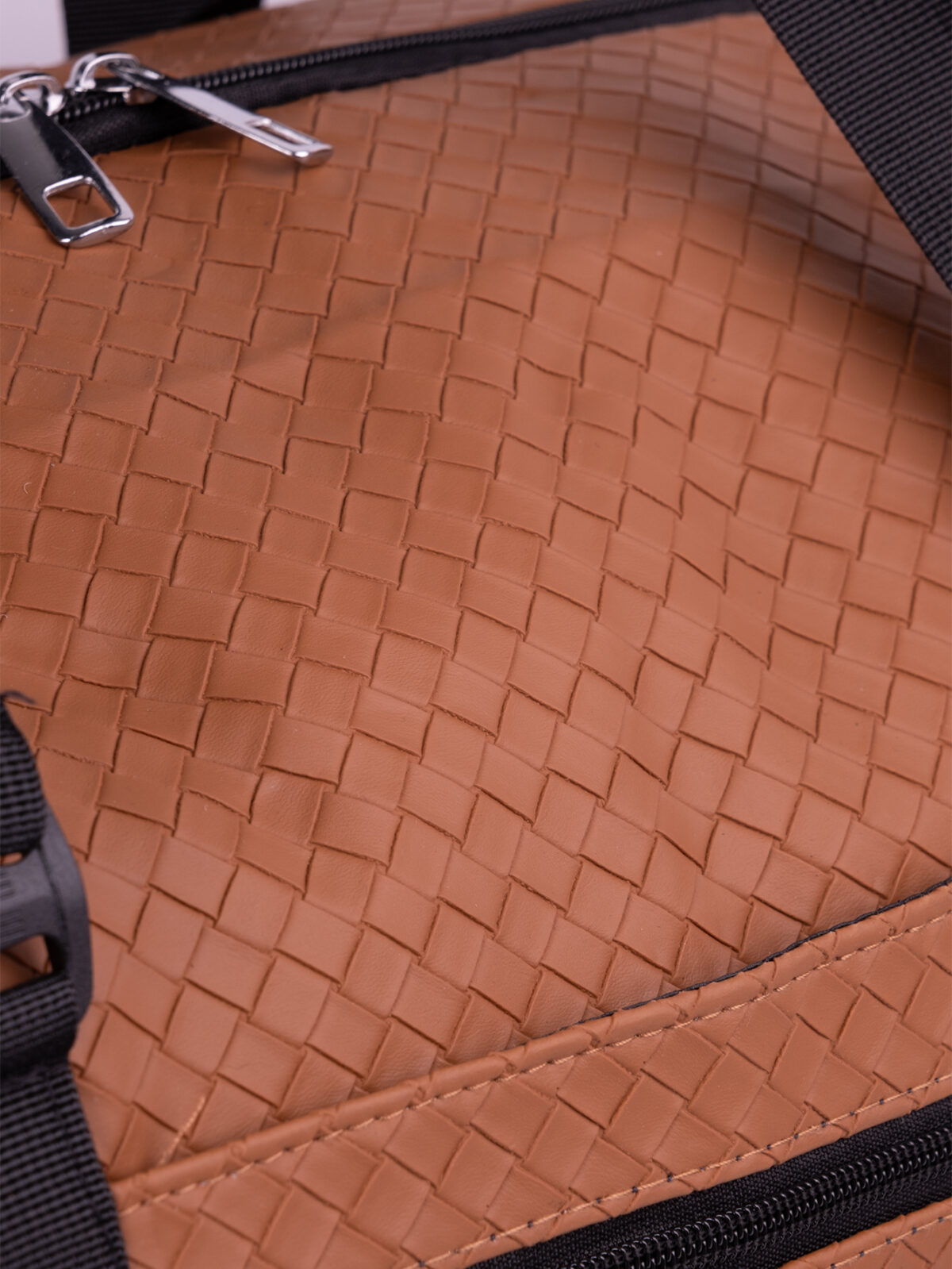 Mala de Mão Viagem Couro Sintético Textura Trançada (Tressê)  Bordo Padrão ANAC 55cm - Imagem 7