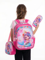 Kit 3 Mochilas Infantil Escolar 3d Com Lancheira Termica e Estojo Tam G REF 1601