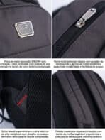 Mochila Reforçada Extra Grande Impermeável - Nylon Resistente e Muito Espaço 3007 - Imagem 7