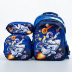 Kit Mochilas Infantil Escolar 3d C/lancheira Termica Estojo 3101