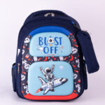 Mochila Escolar Infantil Estampada 3D Com Estojo Tam M REF 350