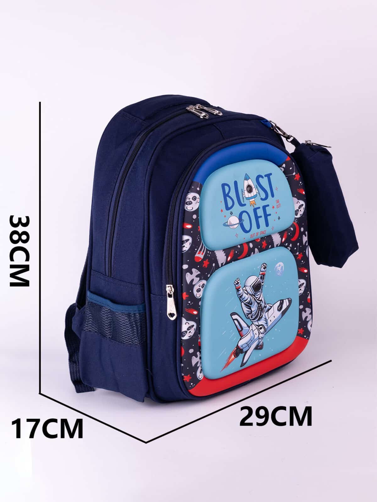 Mochila Escolar Infantil Estampada 3D Com Estojo Tam M REF 350 - Imagem 9