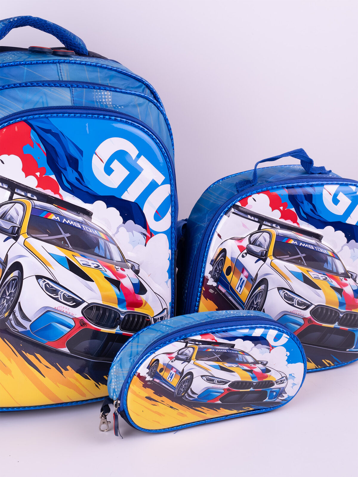 Kit 3 Mochilas Infantil Escolar 3d Com Lancheira Termica e Estojo Tam G 9030 - Imagem 4