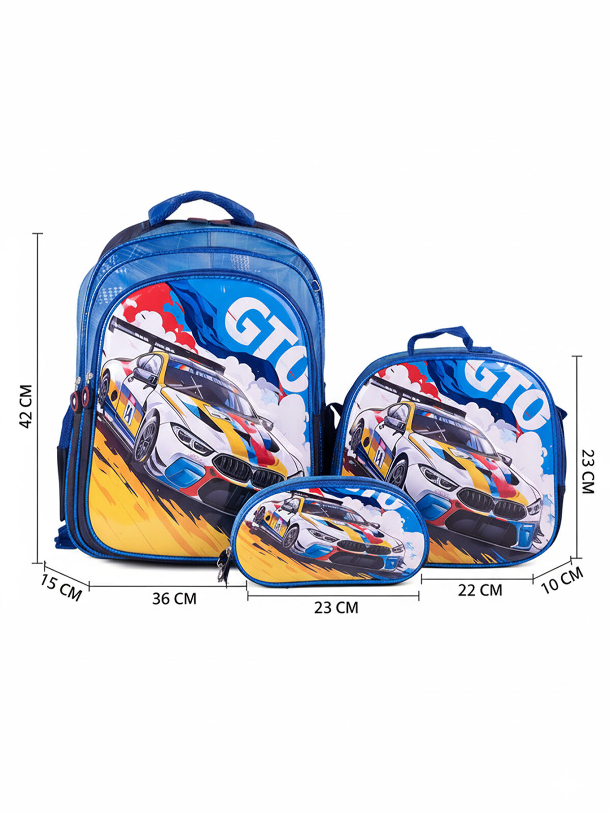 Kit 3 Mochilas Infantil Escolar 3d Com Lancheira Termica e Estojo Tam G 9030 - Imagem 10