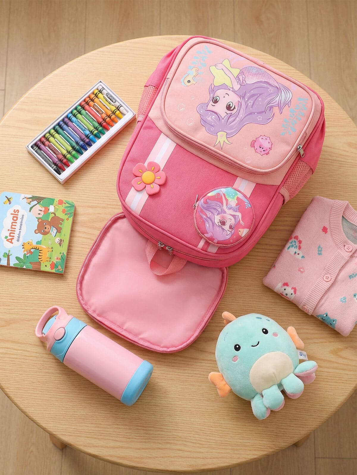 Mochila Infantil Escolar de Nylon Tam P Creche Pré-Escola REF C-1043 - Imagem 4