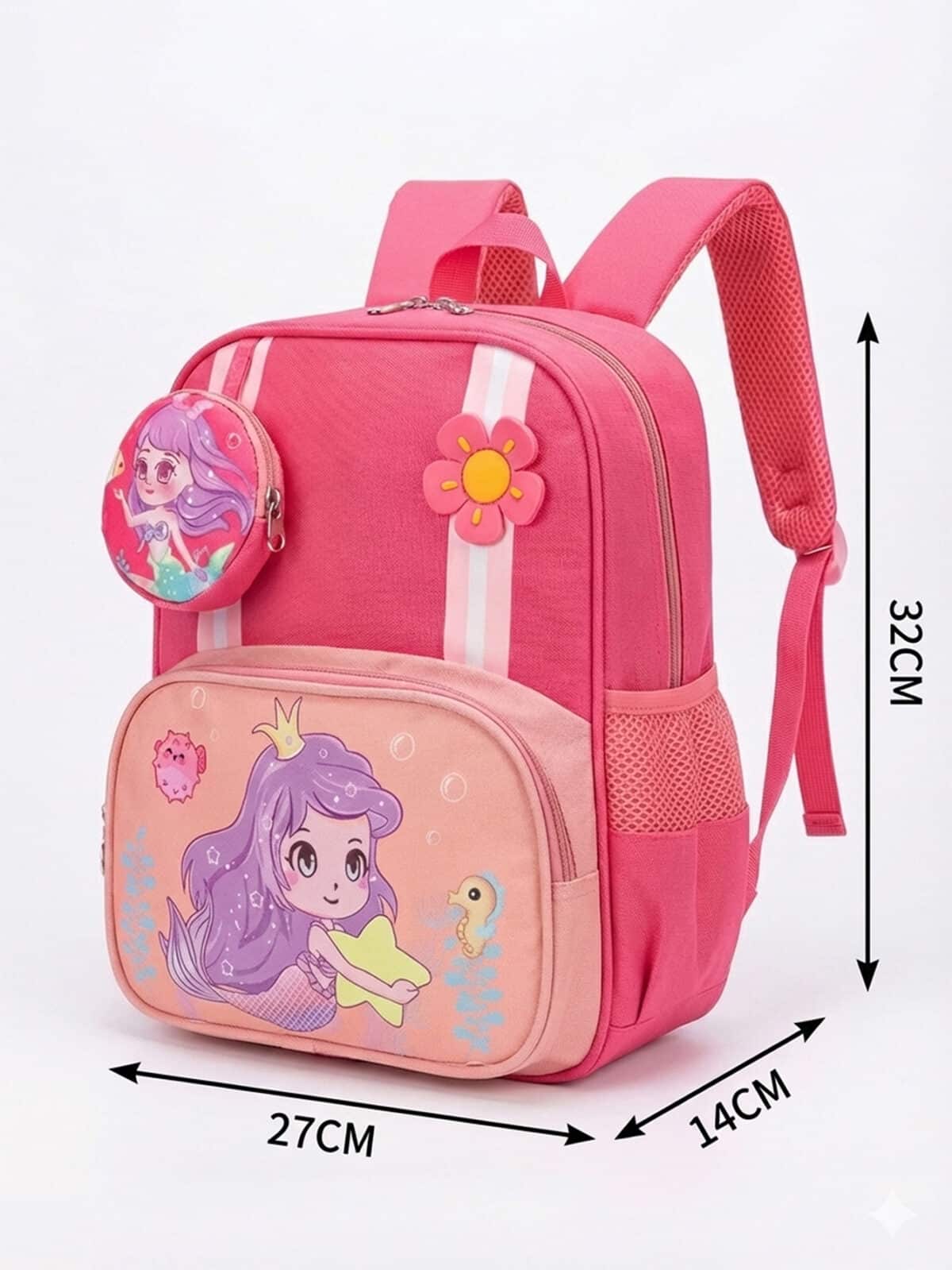 Mochila Infantil Escolar de Nylon Tam P Creche Pré-Escola REF C-1043 - Imagem 7