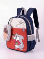 Mochila Infantil Escolar de Nylon C/Estojo Tam P Creche Pré-Escola REF C-1045 - Imagem 2