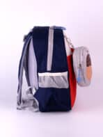 Mochila Infantil Escolar de Nylon C/Estojo Tam P Creche Pré-Escola REF C-1045 - Imagem 3