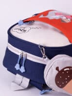 Mochila Infantil Escolar de Nylon C/Estojo Tam P Creche Pré-Escola REF C-1045 - Imagem 5