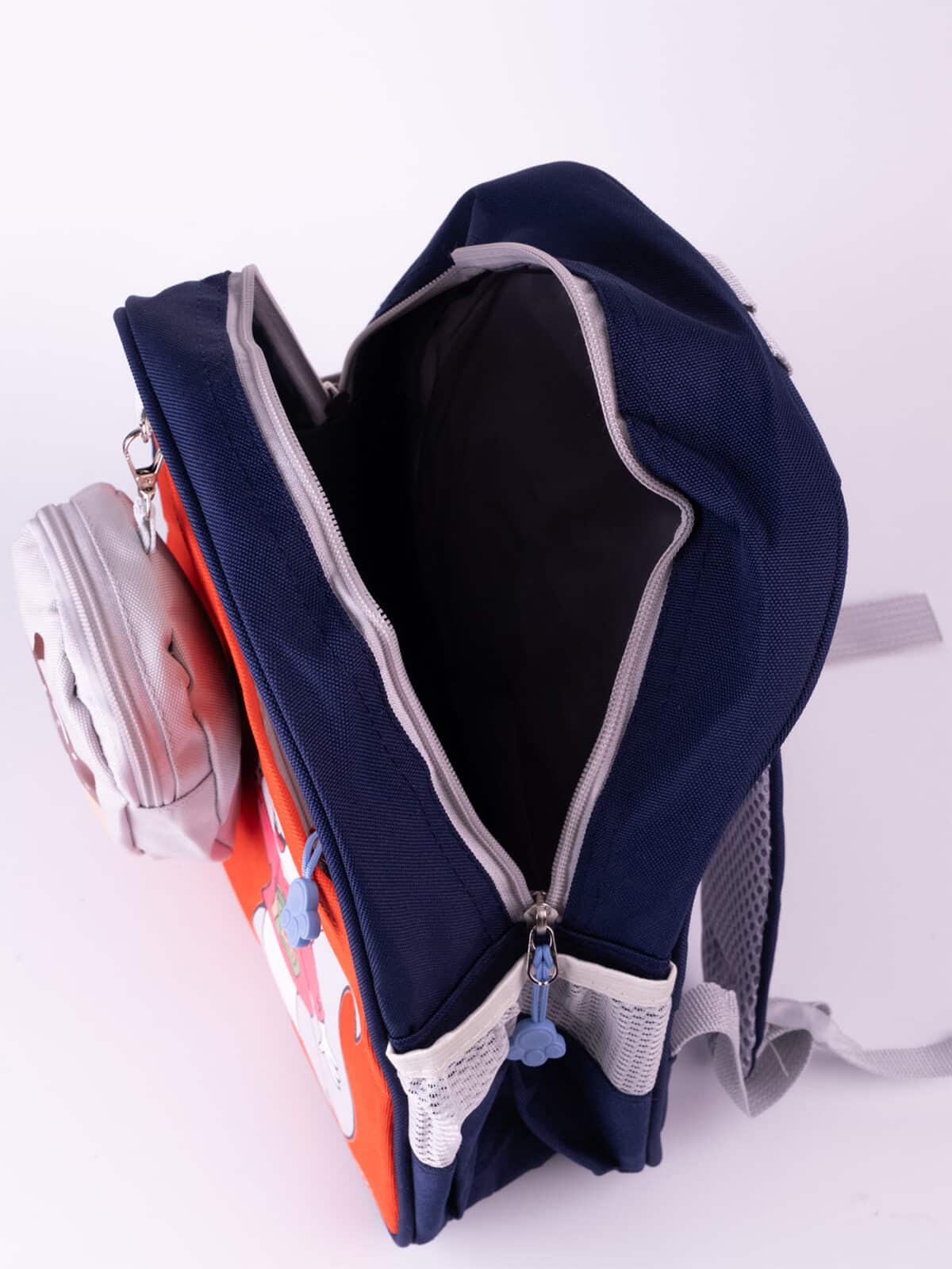 Mochila Infantil Escolar de Nylon C/Estojo Tam P Creche Pré-Escola REF C-1045 - Imagem 8