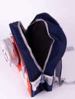Mochila Infantil Escolar de Nylon C/Estojo Tam P Creche Pré-Escola REF C-1045 - Imagem 8