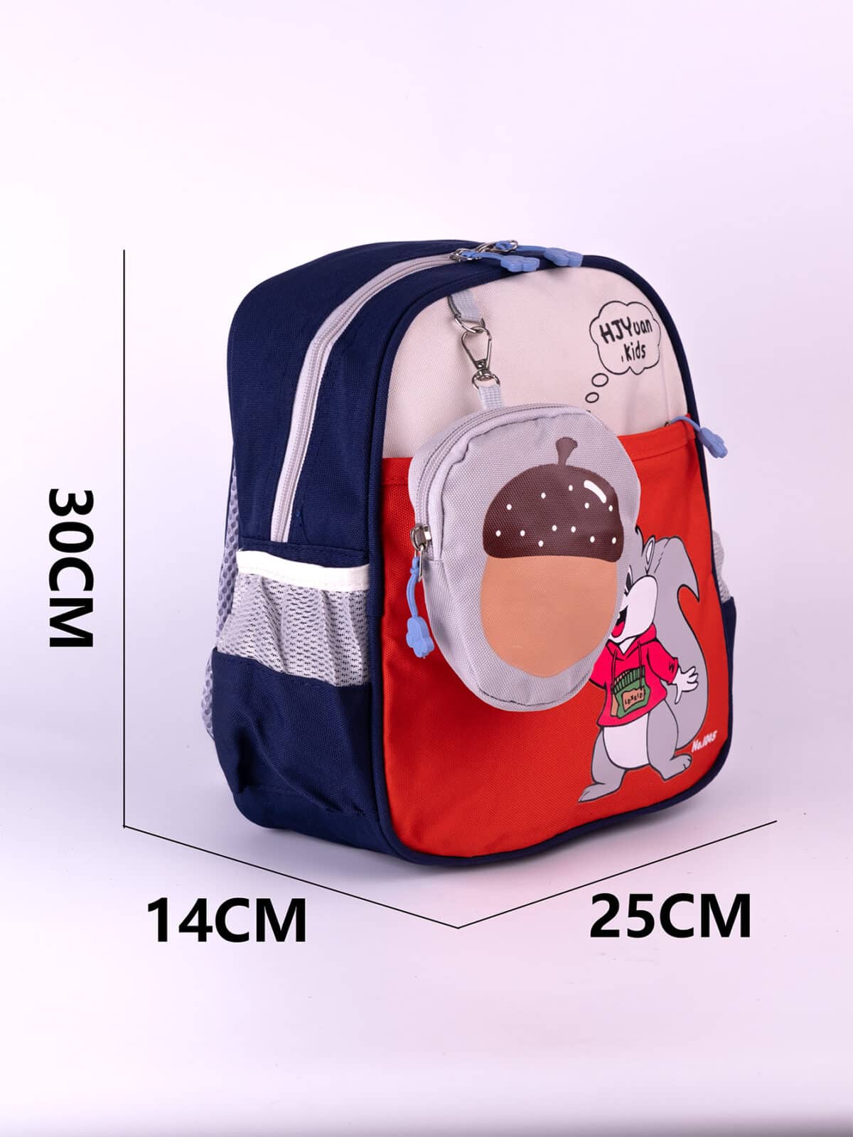 Mochila Infantil Escolar de Nylon C/Estojo Tam P Creche Pré-Escola REF C-1045 - Imagem 10