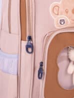 Mochila Escolar Juvenil Feminina Creche Pré-Escola Urso Bichinho Pelúcia - Imagem 7