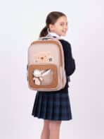 Mochila Escolar Juvenil Feminina Creche Pré-Escola Urso Bichinho Pelúcia