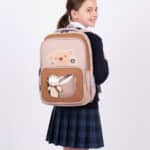 Mochila Escolar Juvenil Feminina Creche Pré-Escola Urso Bichinho Pelúcia