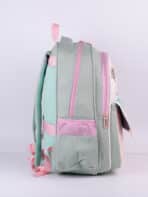 Mochila Escolar Soft Girl Candy Colors Estilo Coreano Rabbit Com Bolsinha - Imagem 4