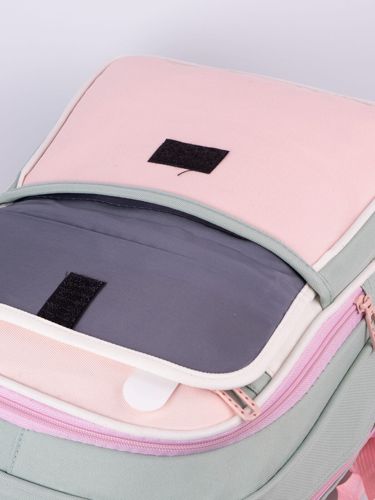 Mochila Escolar Soft Girl Candy Colors Estilo Coreano Rabbit Com Bolsinha - Imagem 7