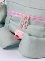 Mochila Escolar Soft Girl Candy Colors Estilo Coreano Rabbit Com Bolsinha - Imagem 8