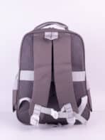 Mochila Escolar Colorblock Moderna Espaçosa Com Acessório Fofo Alça Confortável - Imagem 5