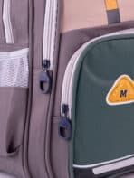 Mochila Escolar Colorblock Moderna Espaçosa Com Acessório Fofo Alça Confortável - Imagem 6