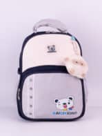 Mini Mochila Escolar Kawaii Ursinho Estrelas Com Pingente De Pelúcia Para Menino e Menina