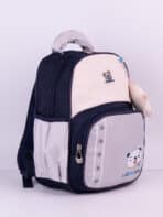 Mini Mochila Escolar Kawaii Ursinho Estrelas Com Pingente De Pelúcia Para Menino e Menina - Imagem 2