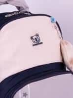 Mini Mochila Escolar Kawaii Ursinho Estrelas Com Pingente De Pelúcia Para Menino e Menina - Imagem 5