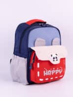 Mini Mochila Infantil Panda Happy Colorida Com Orelhinhas Kawaii Para Creche - Imagem 3