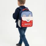 Mini Mochila Infantil Panda Happy Colorida Com Orelhinhas Kawaii Para Creche