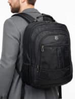 Mochila Executiva Grande Capacidade Reforçada com Alça Cabo de Aço Para Notebook Impemeável K02