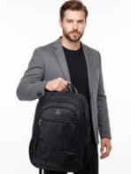 Mochila Executiva Grande Capacidade Reforçada com Alça Cabo de Aço Para Notebook Impemeável K02 - Imagem 2
