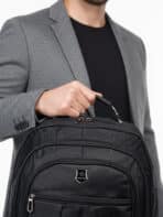 Mochila Executiva Grande Capacidade Reforçada com Alça Cabo de Aço Para Notebook Impemeável K02 - Imagem 3