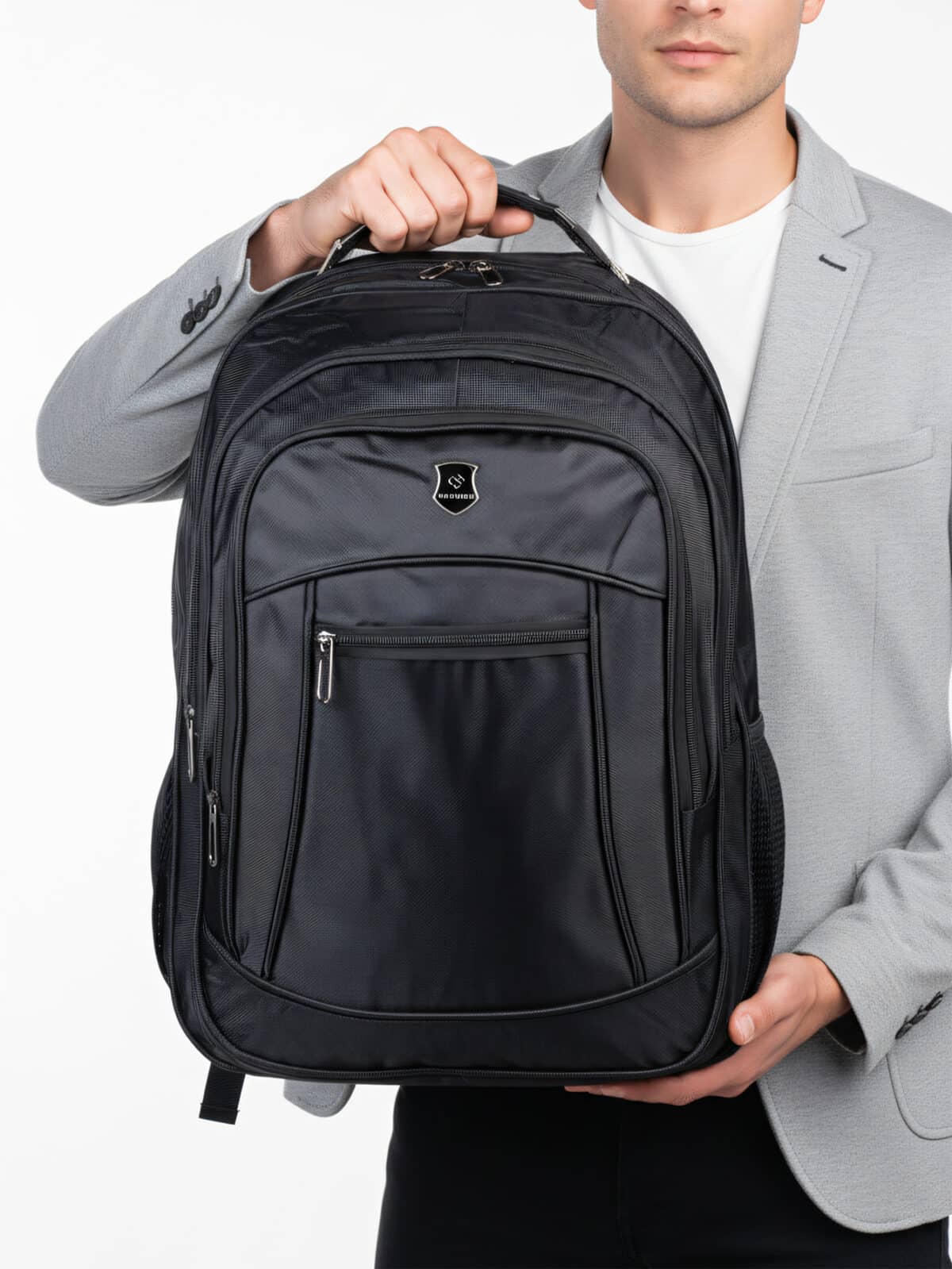 Mochila Executiva Grande Capacidade Reforçada com Alça Cabo de Aço Para Notebook Impemeável K04 - Imagem 3