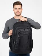 Mochila Executiva Grande Capacidade Reforçada com Alça Cabo de Aço Para Notebook Impemeável K05