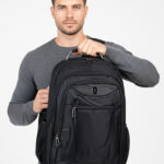 Mochila Executiva Grande Capacidade Reforçada com Alça Cabo de Aço Para Notebook Impemeável K05