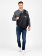 Mochila Executiva Grande Capacidade Reforçada com Alça Cabo de Aço Para Notebook Impemeável K05 - Imagem 3