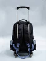 Kit Mochila De Carrinho Escolar Infantil Estampada Tam G Grande 2 em 1 Costas e Carrinho 408 - Imagem 2