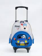 Kit Mochila Escolar Infantil Estampada Personagem Tam P com rodinhas C-1046