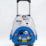 Kit Mochila Escolar Infantil Estampada Personagem Tam P com rodinhas C-1046