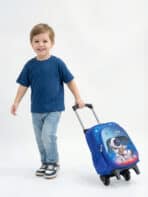 Kit Mochila Escolar Infantil Estampada Personagem Tam P com rodinhas C12658-1 - Imagem 2