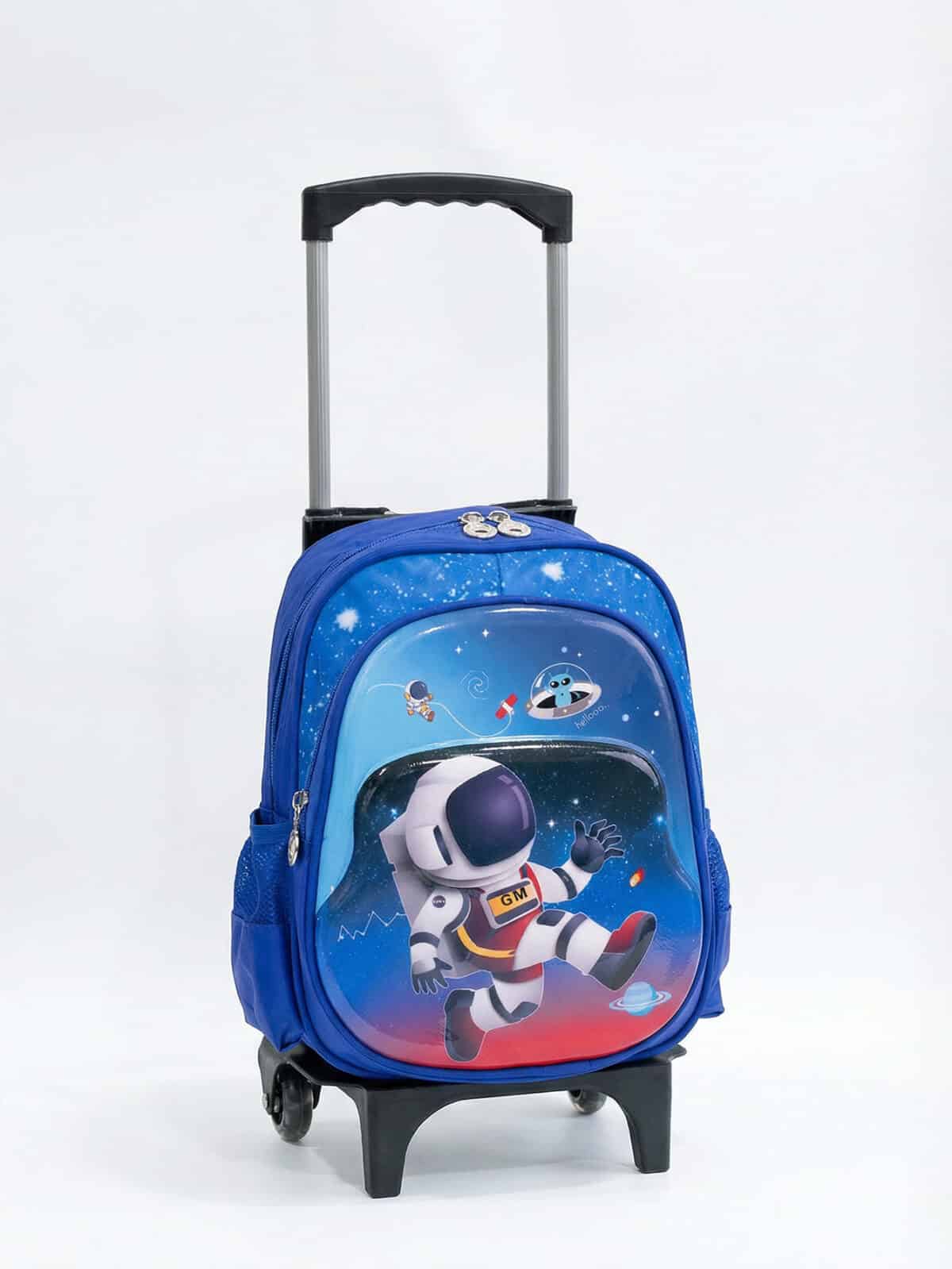 Kit Mochila Escolar Infantil Estampada Personagem Tam P com rodinhas C12658-1 - Imagem 3