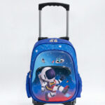 Kit Mochila Escolar Infantil Estampada Personagem Tam P com rodinhas C12658-1