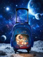Kit Mochila Escolar Infantil Estampada Personagem Tam P com rodinhas C12658-1 - Imagem 5