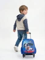 Kit Mochila Escolar Infantil Estampada Personagem Tam P com rodinhas C12658-1 - Imagem 6