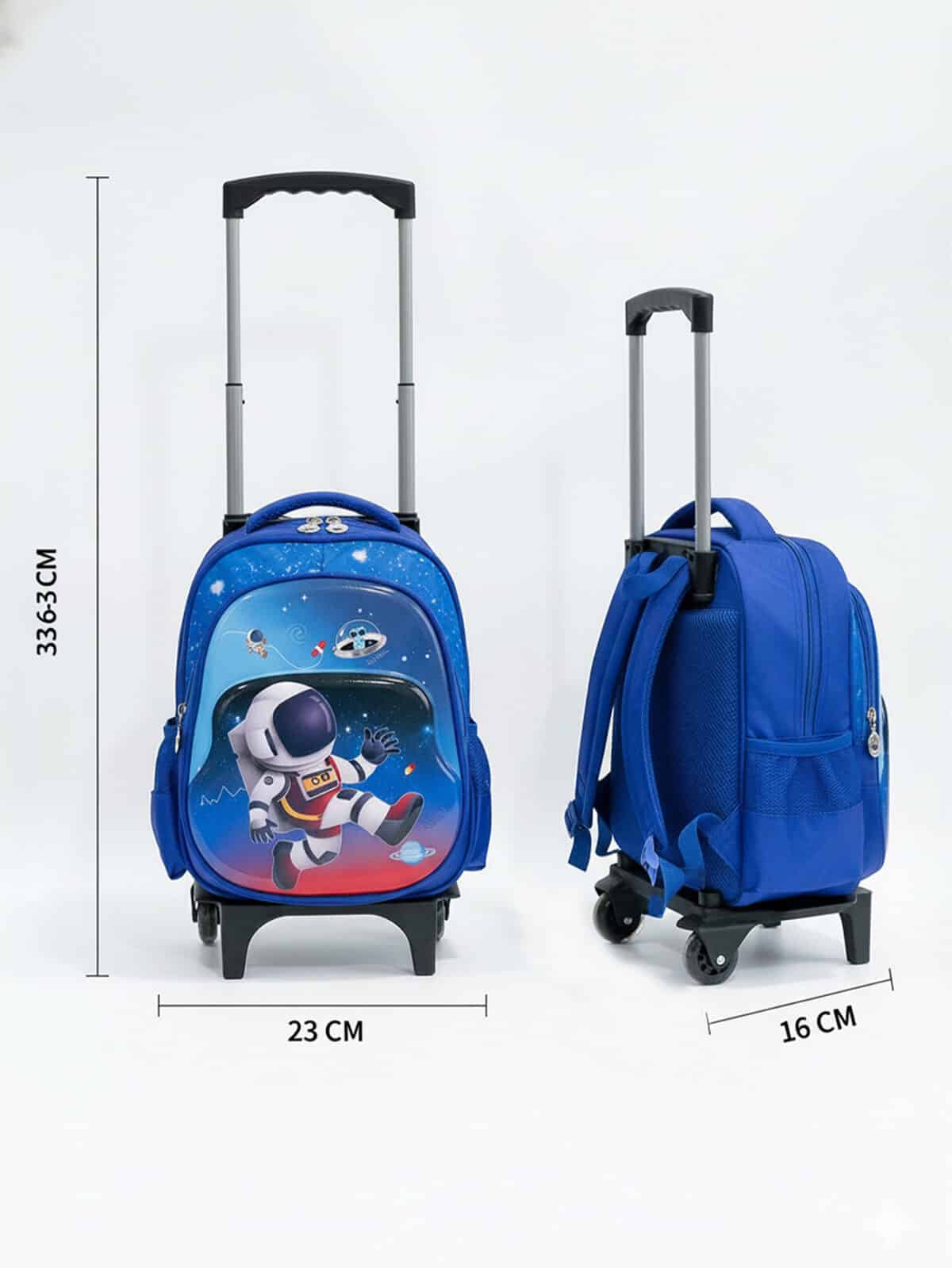 Kit Mochila Escolar Infantil Estampada Personagem Tam P com rodinhas C12658-1 - Imagem 7