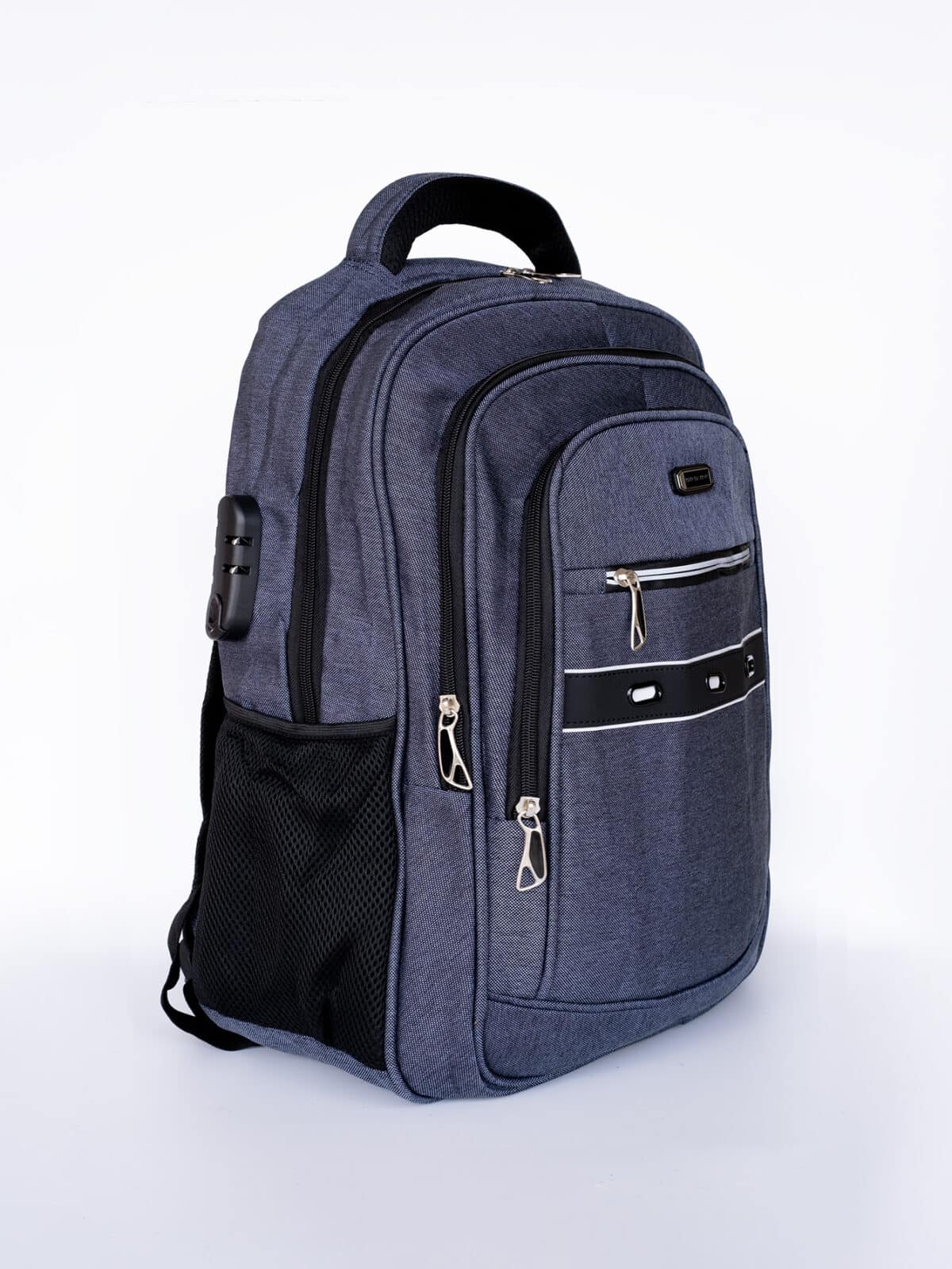 Mochila Masculina Reforçada Impermeável Grande - USB, Porta Canetas e Alça Acolchoada W3203 - Imagem 3